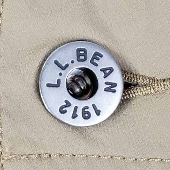 LL Bean Pants Women’s Size 10 Straight Leg Outdoor Hiking Khaki Tan Nylon - Picture 5 of 11